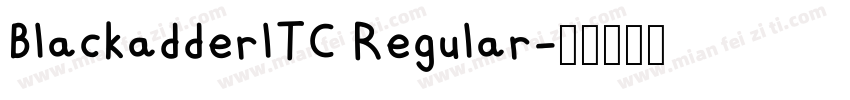 BlackadderlTC Regular字体转换